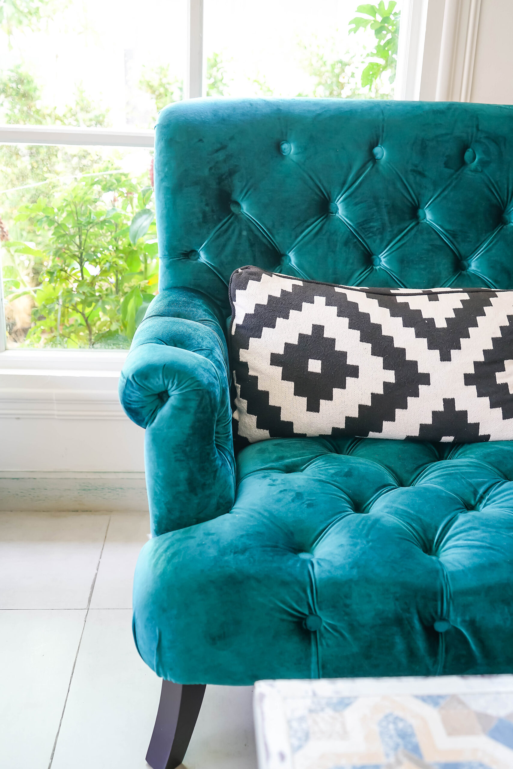 Tapizado de sofá capitoné en Abando 9